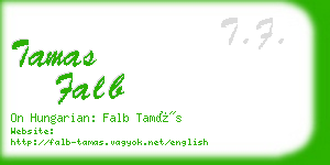 tamas falb business card